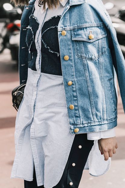 15 Ways to Layer a Denim Jacket for Winter | Who What Wear