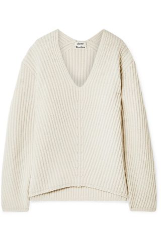 Acne Studios + Deborah Ribbed Wool Sweater