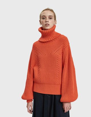 Rodebjer + Richa Turtleneck Sweater in Blood Orange