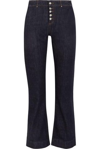 AlexaChung + Mid-Rise Straight-Leg Jeans