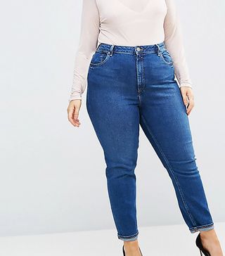 ASOS Curve + Farleigh High Waist Slim Mom Jeans