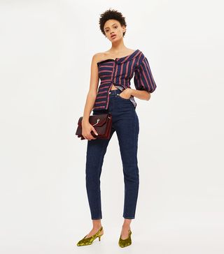 Topshop + Moto Indigo Clean-Rinse Straight-Leg Jeans