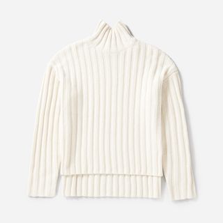 Everlane + Wool-Cashmere Rib Oversized Turtleneck Sweater