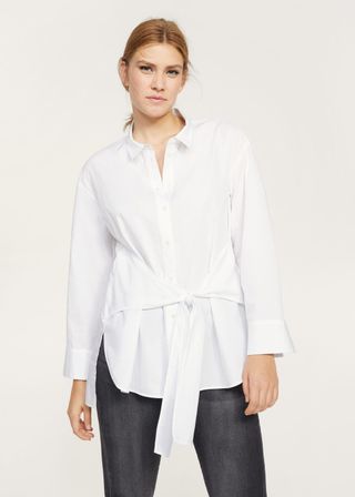 Violeta + Cotton Bow Shirt