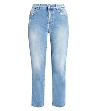 7 For All Mankind + Mid-Rise Skinny Jeans