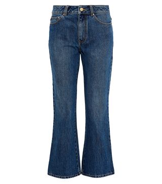 CO + Cropped Mid-Rise Kick-Flare Jeans