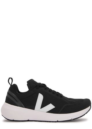 Veja + Condor Black Stretch-Knit Sneakers