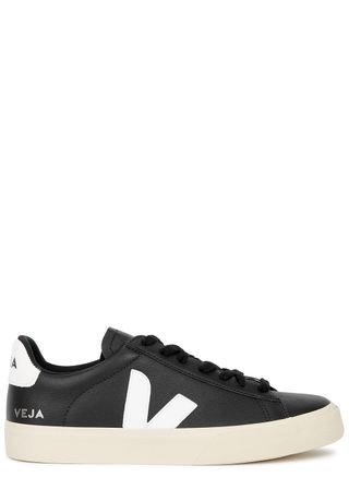 Veja + Campo Black Leather Sneakers