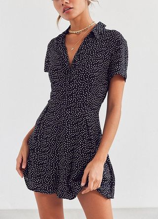Urban Outfitters + Bellina Button-Down Shirt Romper