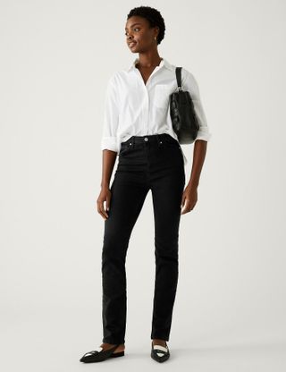 Marks & Spencer + Sienna Supersoft Straight Leg Jeans