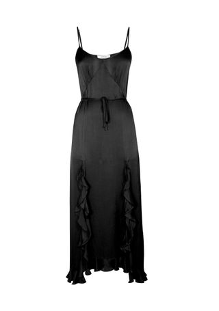 Auguste The Label + Midnight Luxe Black Silk Dress