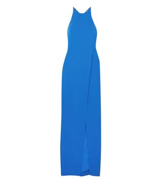 Halston Heritage + Cutout Crepe Gown