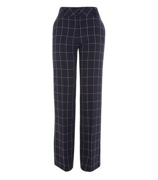 Topshop + Window Checked Slouch Trousers