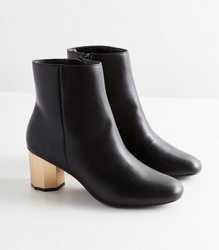 Urban Outfitters + Geometric Heel Ankle Boot