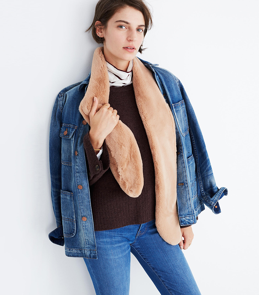 Madewell + Faux-Mink Muffler
