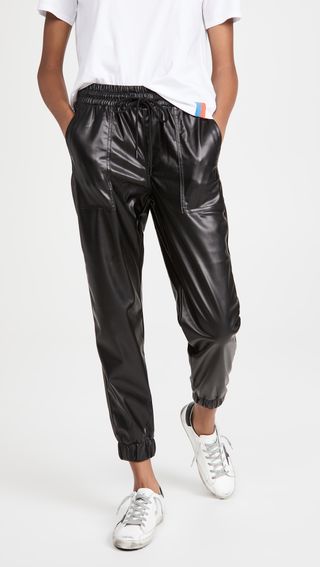 BlankNYC + Black Widow Faux Leather Joggers