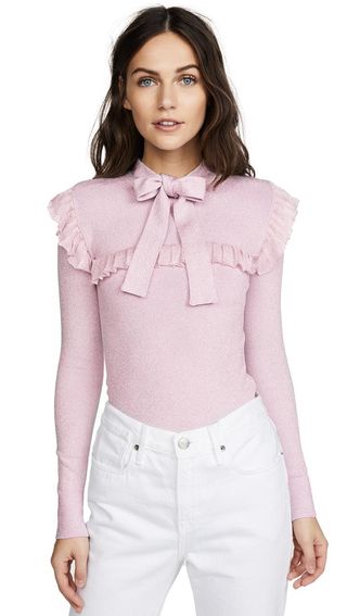 JoosTricot + Long Sleeve Ruffle Top