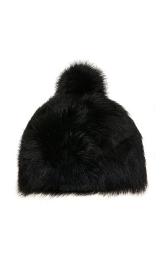 Bogner + Sabia Pompom-Embellished Fur Hat