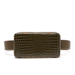 Lutz Morris + Evan Crocodile-Effect Leather Belt Bag