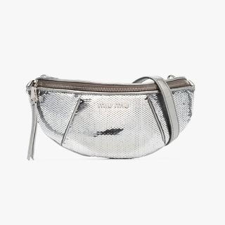 Miu Miu + Metallic Waist Bag