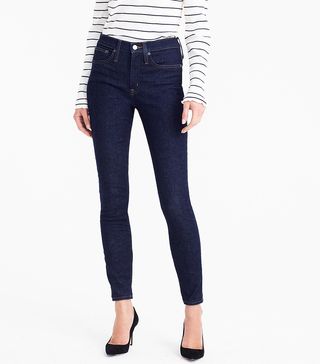 J.Crew + 9 Inch High-Rise Toothpick Jean in Classic Rinse