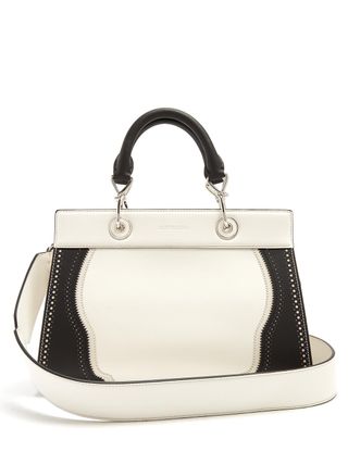 Altuzarra + Shadow Contrast-Trimmed Small Leather Bag