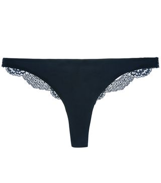 Stella McCartney + Smooth & Lace Stretch-Jersey and Lace Thong