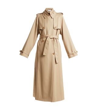Gabriela Hearst + Lorna Double-Breasted Wool Trench Coat