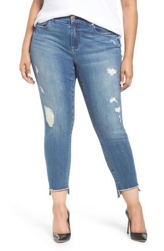 Melissa McCarthy Seven7 + High/low Ankle Skinny Jeans