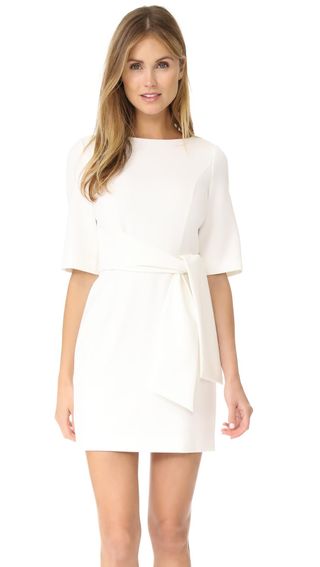 Alice + Olivia + Virgil Boat Neck Wrap Dress