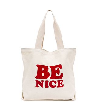 Ban.Do + Be Nice Canvas Tote in Ivory