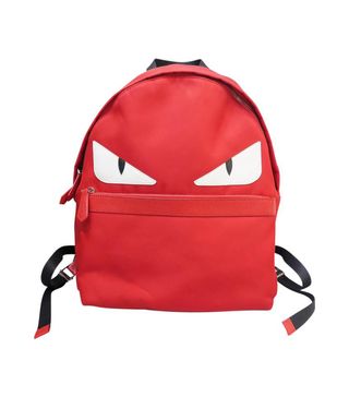 Fendi + Red Satin Monster Backpack