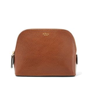 Mulberry + Textured-Leather Pouch