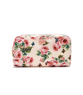 Dolce & Gabbana + Rose Print Make-Up Bag