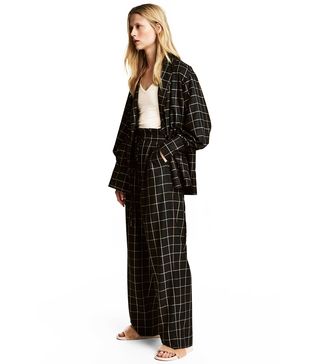 H&M + Checked Suit Pants