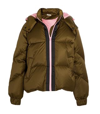 Ganni + Hooded Quilted Shell Down Jacket