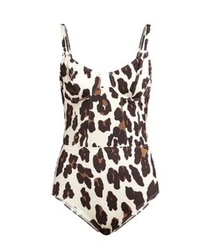 Solid and Striped + The Veronica Leopard-Print Swimsuit