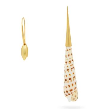 Albus Lumen + X Ryan Storer Tereba Shell & Gold-Plated Earrings