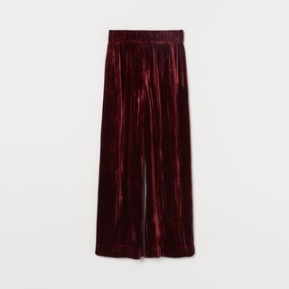 H&M + Silk-Blend Velvet Pants