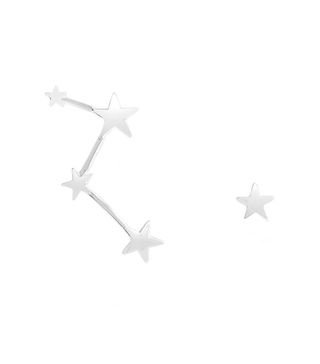 Luna + Mismatched Silver Star Earrings