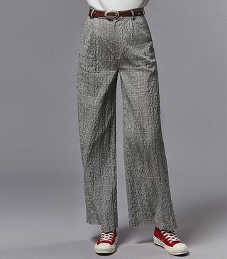 Urban Outfitters + UO Seersucker Checkered Puddle Pant