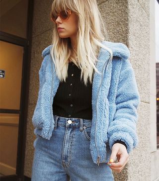 Urban Outfitters + UO Cropped Teddy Jacket