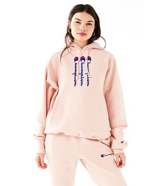 Urban Outfitters x Champion + Novelty Graphic Hoodie Sweatshirt