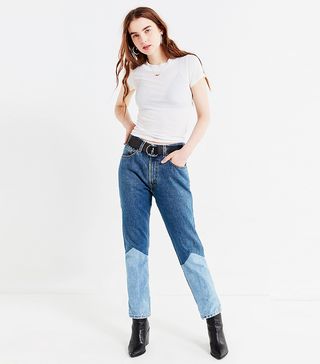 Urban Renewal + Recycled Seamed Panel Levi's Jeans
