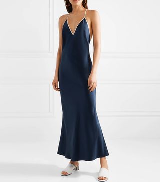 La Ligne + Boudoir Silk-Satin Maxi Dress