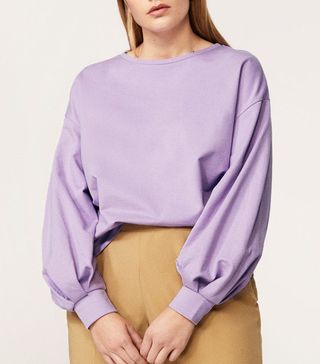 Violeta by Mango + Puffed Sleeves Sweatshirt