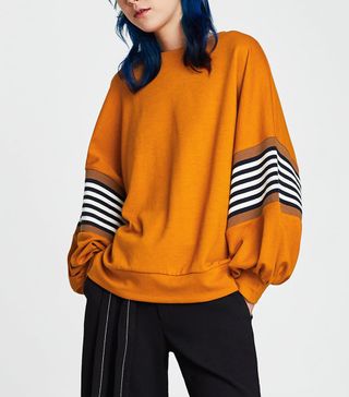 Zara + Striped Sweatshirt