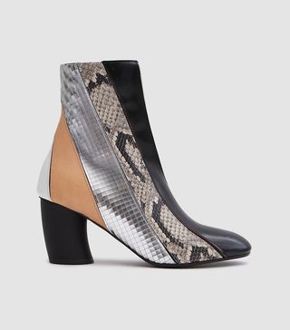 Proenza Schouler + Curved Heel Leather Boot