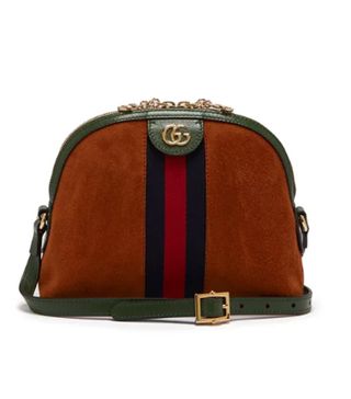 Gucci + Ophidia GG Suede Cross-Body Bag