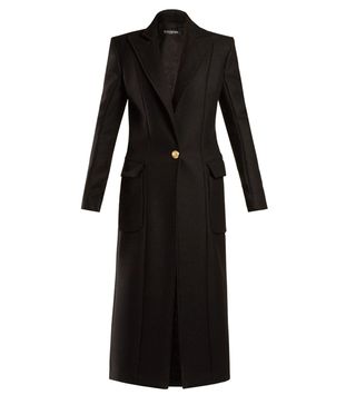 Balmain + Single-Breasted Wool and Cashmere-Blend Coat